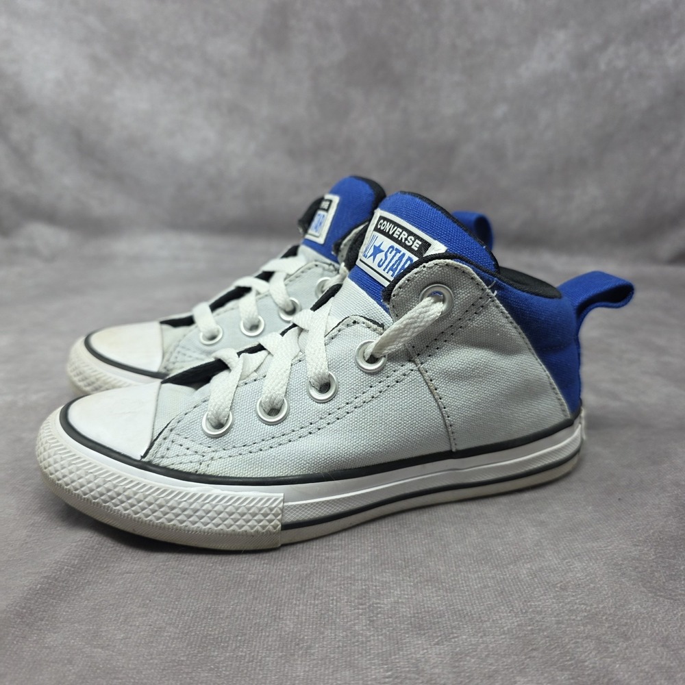 Converse Shoes Youth 12 Chuck Taylor All Star Axel Mid Sneaker A03607F Gray Blue